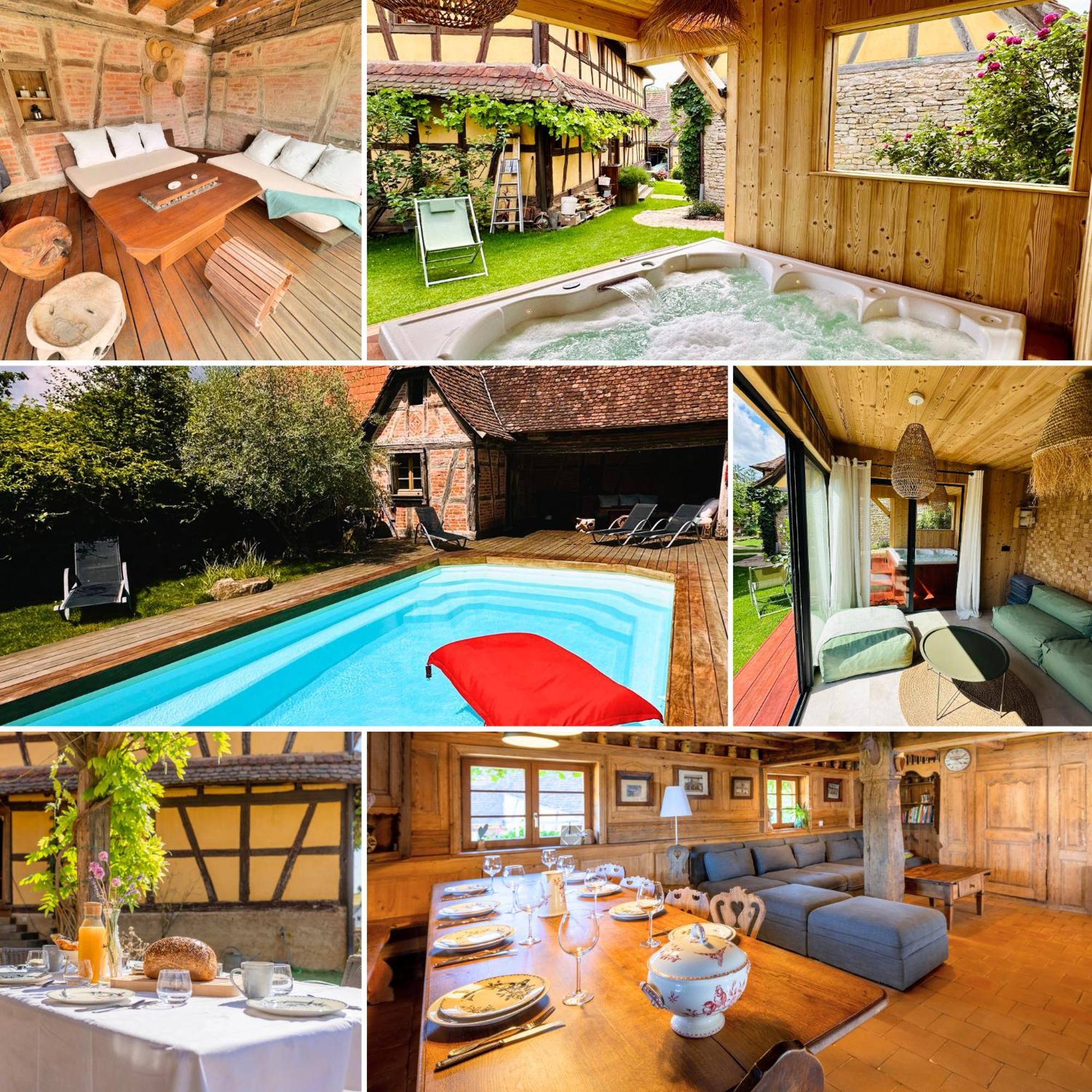 Gite Le Chut - Piscine & Jacuzzi - 11 A 14 Personnes Rangen Exteriér fotografie